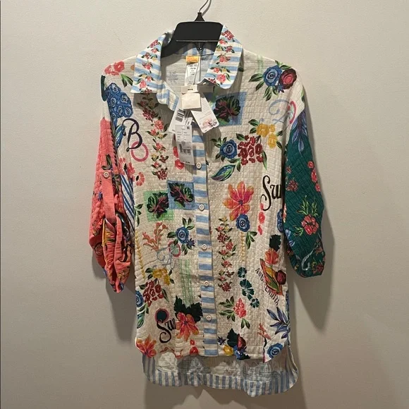 Agua Bendita Chrissy 1 Citrus Shirt Size XS, NWT - Picture 2 of 6